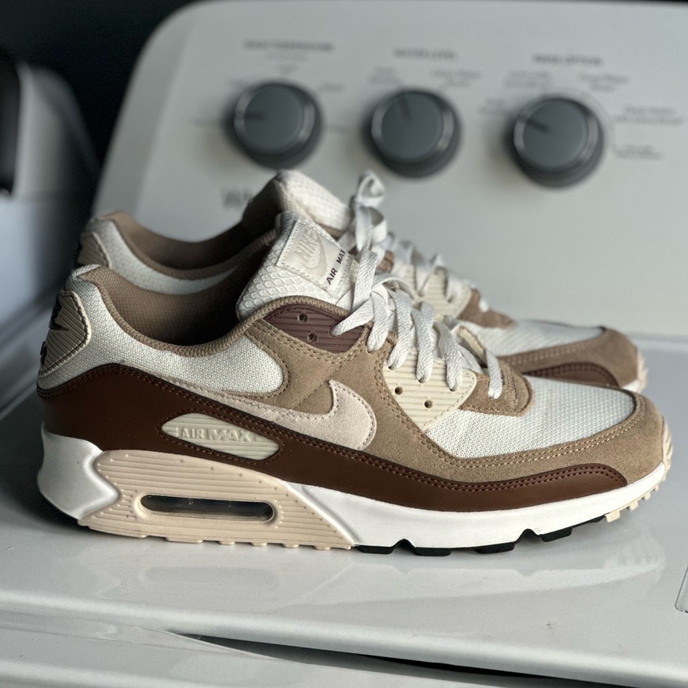 Nike Air Max 90 Sneakers in Brown and White